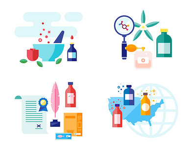 Flavor Graphics bottles globe icons illustration infographic law science