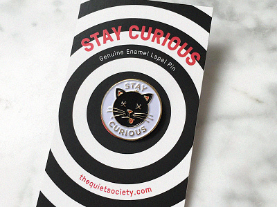 Stay Curious Enamel Pin