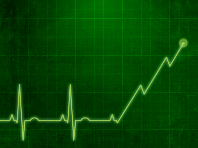 Ekg financial graph heart medical