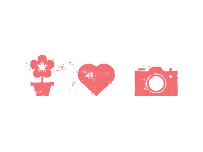 Life.Love.Photos flower grunge heart icon photo photography texture worn