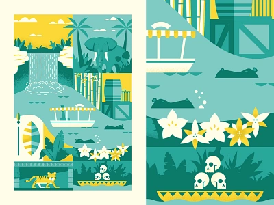 Jungle Cruise disney disneyland illustration print