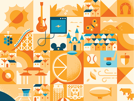 Orange County by brian hurst on Dribbble