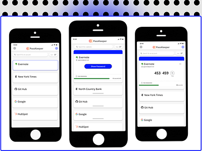 PassKeeper ui ux vector