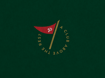 Putter Mark branding flag golf golf club icon logo mini golf oklahoma texture tulsa type vintage