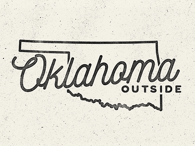 OK Outside 2 brand logo oklahoma outdoors texture vintage