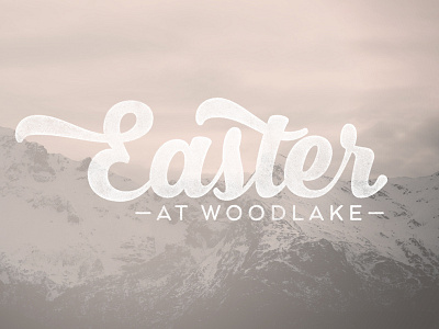 Easter church easter script type typography