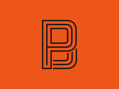 PB Monogram b logo monogram p type. letter