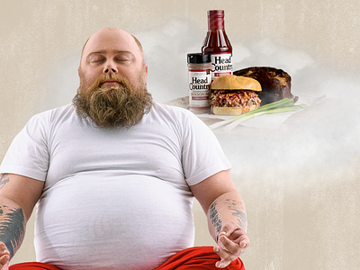 Saucy Dreams bbq beard meditation namaste sauce yoga