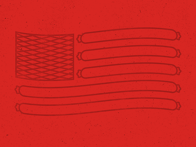 I Pledge Allegiance to BBQ america bbq dogs flag grill icon logo sausage texture