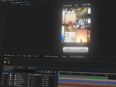 Behind The Scenes → Clean photo clutter aftereffects animation app design cleaning concept ios ui