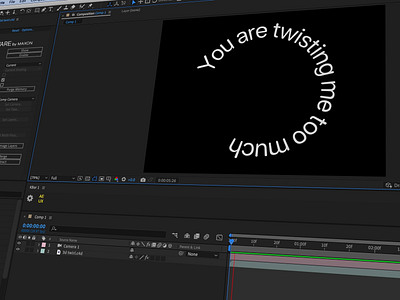 Behind the scenes: Twisted Typography after effects animation kinetic type kinetic typography type type animation typography typography animation