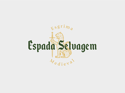 Espada Selvagem animal illustration animal logo branding branding design brasil brazil espada illustration jaguar logo logo design panther sword