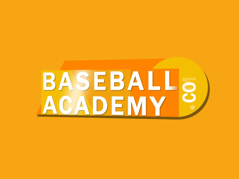 ABC to Baseball Academy Com a abc academy b baseball bounce box c circle letters logo logo animation morphing orange shapes text text animation transformation triangle website