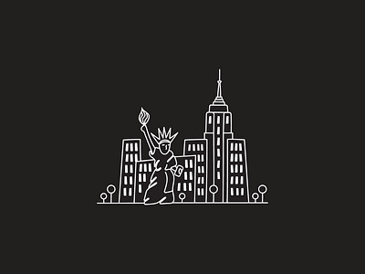 New York architecture city design graphic design illustration new york nyc usa vector