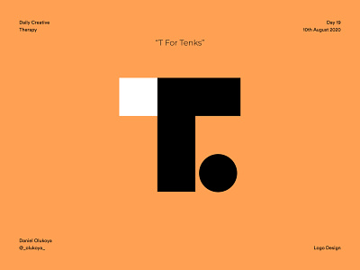 T for Tenks abstract daily design challenge dailycreativechallenge dailycreativetherapy design icon illustrator logo