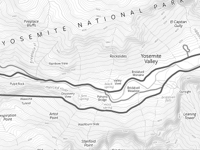 Sanni Typeface in Use california map font design font family fonts humanist italic maps national parks oblique regular rock climbing topographic topographic map type type design typeface typeface design typography yosemite