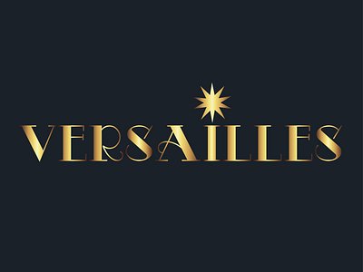 Palace of Versailles (Château de Versailles) château france graphic design king logo louis14 palace paris sun typography versailles xiv