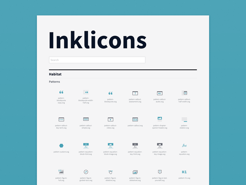 Inklicons Site (GIF) animation blue flat gif icon icons single-page website