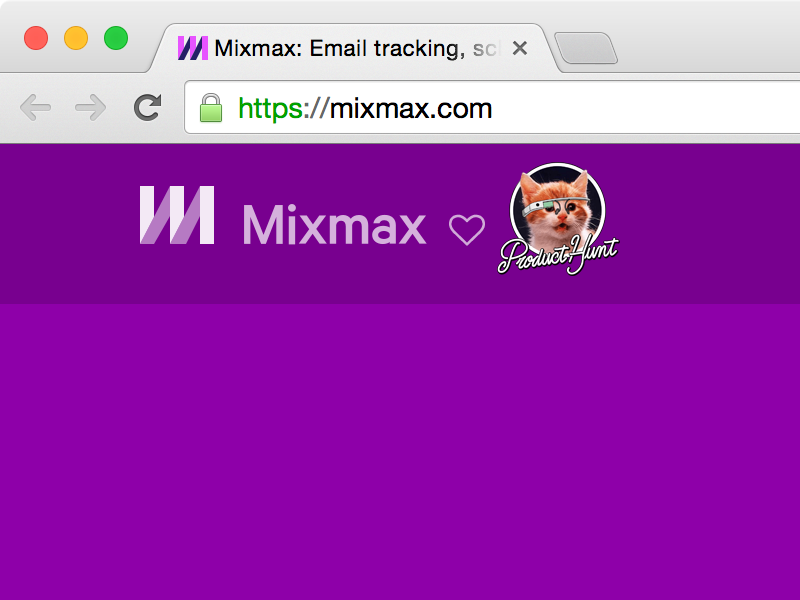 Mixmax + Product Hunt Easter Egg product hunt mixmax glass kitten easter egg