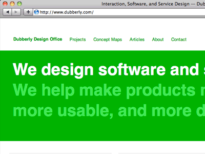 Dubberly Design Office Website web