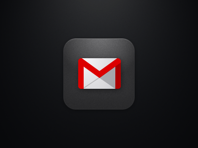 iOS Gmail Icon app apple carbon dark gmail google ios ipad iphone mobile phone retina tablet