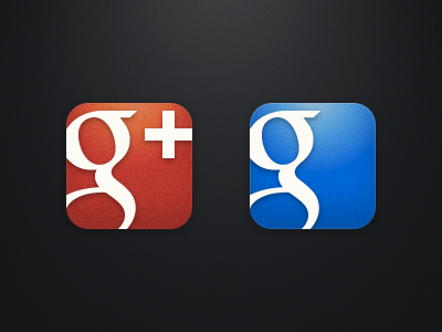Alternate Google+ and Google Search iOS icons app apple gmail google icon ios ipad iphone ipod mobile phone retina search tablet
