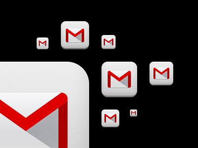 Gmail 2.0 App Icon app apple google icon ios ipad iphone retina