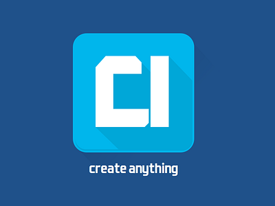 Create Anything New Logo Blue android app flat flat design icon ios7 iphone logo portfolio sketch sketch 2 ui ux