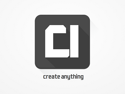 Create Anything New Logo Black android app flat flat design icon ios7 iphone logo portfolio sketch sketch 2 ui ux