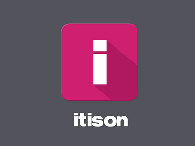 Itison icon android app button icon ios ipad iphone mobile phone pink sidebar ui