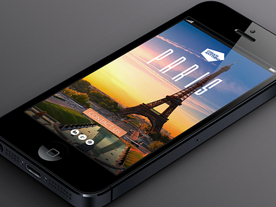 Paris - Contact Us app contact us interactive ios ipad iphone paris phone typography ui user interface web