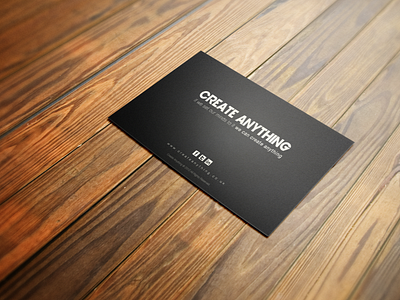 Business Card - Create Anything branding business business card identity minimalistic print print design stationary
