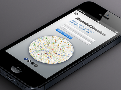 App - Find a branch app concept interactive iphone map mobile search ui user interface