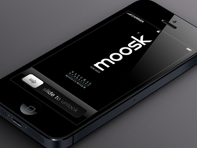 Moosk for Men - Wallpaper app branding cosmetis identity iphone lock screen logo natural skincare wallpaper