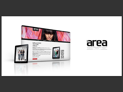 Area Magazine - webpage app identity ipad logo template ui website