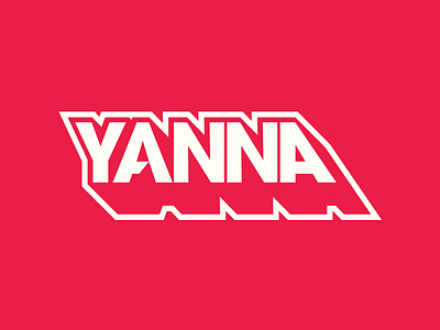 YANNA | BRANDING design flat graphic design logo music musician typography vector vinyl