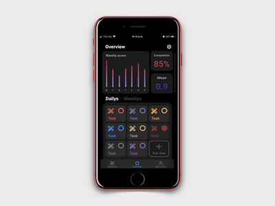 Deily - mobile design design design app ios iphone minimalist stock ui