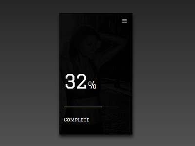 Minimalist Progress UI minimal numbers web design yellow