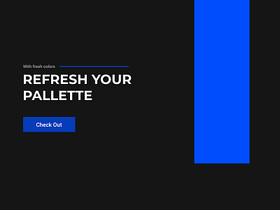 Experiment with Colors dark web design
