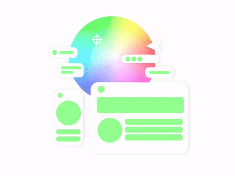 UI color wheel animation animation color wheel gif ui