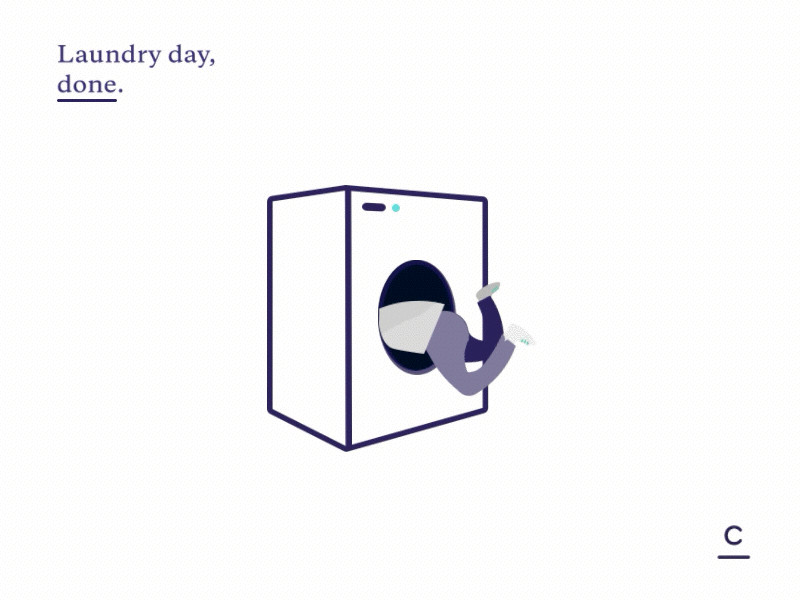 Laundry Day, Done animation app cleanly laundry