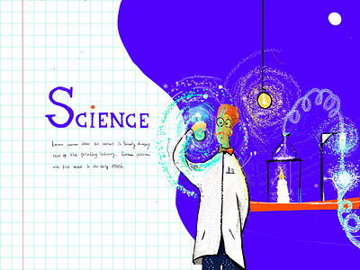 Science science illustration ipad pro