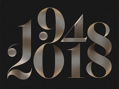 Emmys 70th Anniversary Type awards branding classic design emmy emmys serif type typography