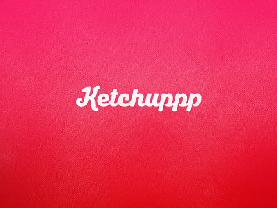 Ketchuppp brand app brand corporate identity design logo red social text typography white