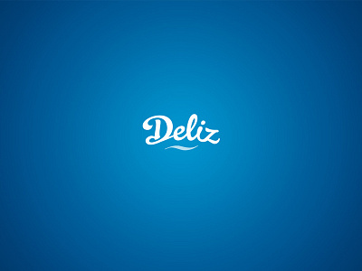 Deliz logo blue brand corporate identity design fish food frozen logo typographic typography wave
