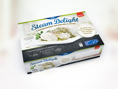 Deliz Package design belgium dutch fish food frozen illustration italian msc package packaging photography retail