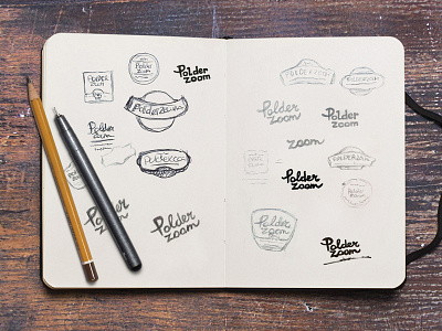Polderzoom sketches brand branding cheese creation doodle drawing logo pen pencil retail rough sketch