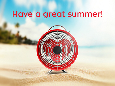 Summertime! 3d beach content creation enjoy fan holiday logo sand sea summer summertime