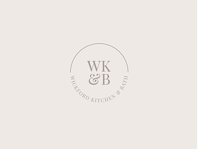Wickford Kitchen & Bath circle circle logo initial logo interior designers kitchen kitchen designers logo mark logo monogram