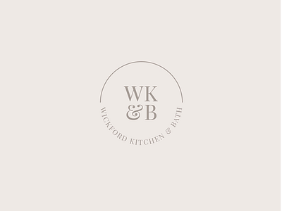 Wickford Kitchen & Bath circle circle logo initial logo interior designers kitchen kitchen designers logo mark logo monogram